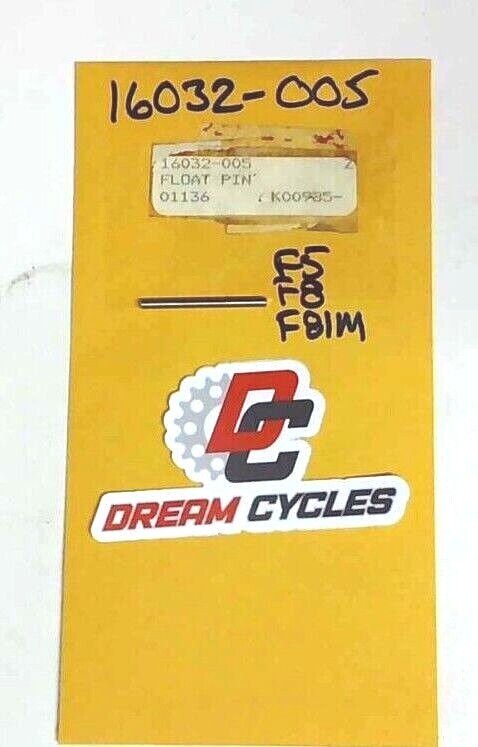 NOS GENUINE Kawasaki 16032-005 Float Pin F5 F8 F81M Big Horn Bison