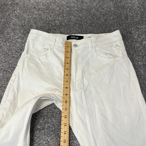 Replay Damen Jeans Slim Skinny High Waist Hellweiß Stretch Marty W30 L30 - Bild 7 von 12