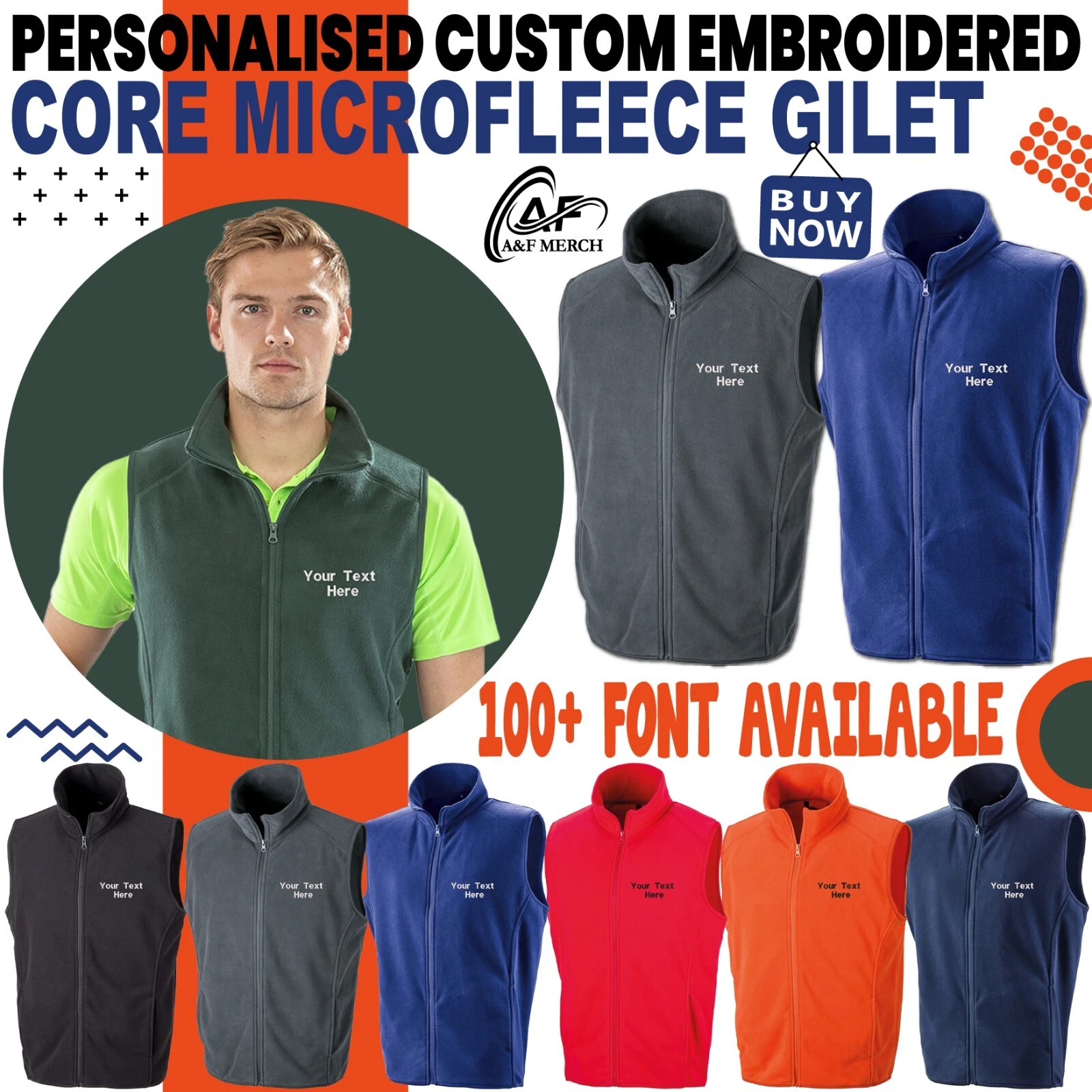 Personalised Embroidered Result Microfleece Gilet Layer Jacket Bodywarmer R116X
Opens in a new windo