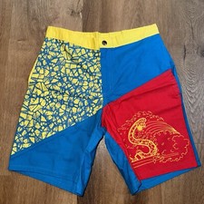 Vtg OP Ocean Pacific Shorts Mens 28 Cotton Jams Surf Skate Fresh Prince 80s 90s