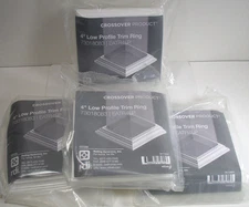 4X RDI 73018083 Crossover 4" Low Profile Vinyl Trim Ring White