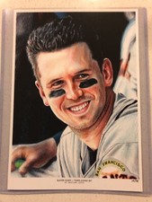 2018 Topps Living Set #121 Buster Posey Fine Art Print 10x14 Mayumi Seto 19/78
