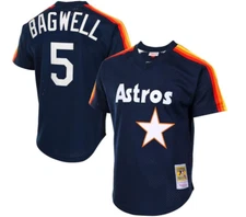 MLB Mitchell & Ness Houston Astros #5 Baseball Jersey New Mens $100