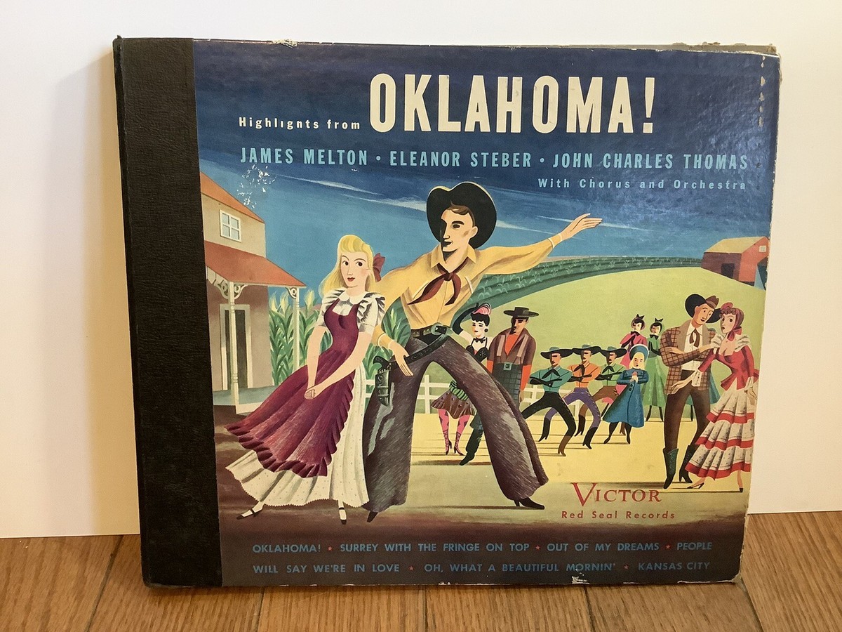 Highlights from OKLAHOMA - 78 album 3 Record Set Victor Red Seal