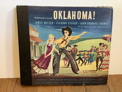 Highlights from OKLAHOMA - 78 album 3 Record Set Victor Red Seal Records