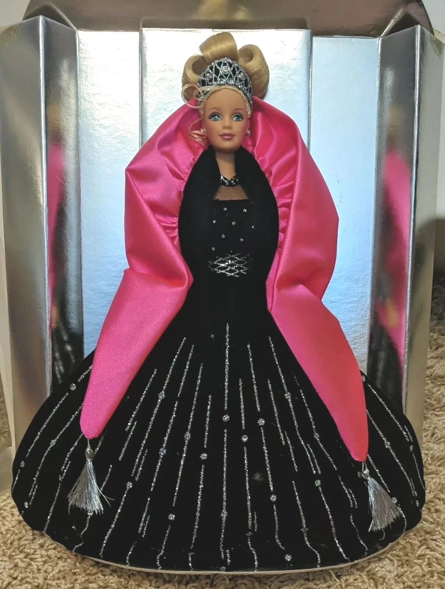 1998 Barbie Doll Special Edition Black Pink Gown Crown Vintage 1990s