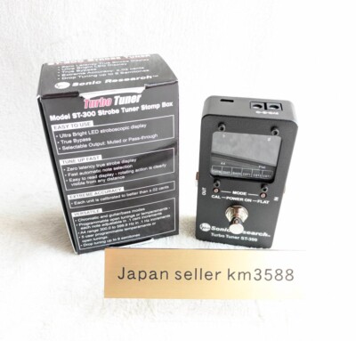 Sonic Research Turbo Tuner ST-300 Strobe Guitar/Bass Tuner JP From