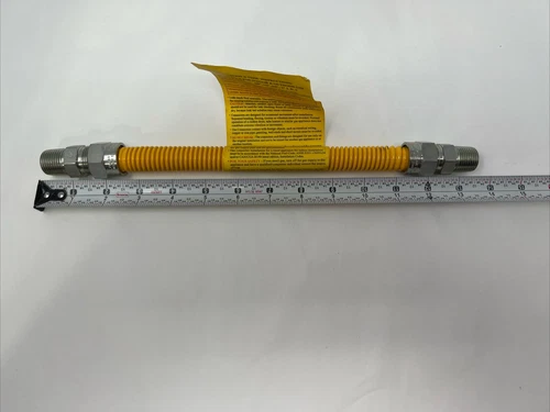 Jones Stephens G71102 12" Stainless Steel Gas Connector - Yellow - Picture 8 of 9