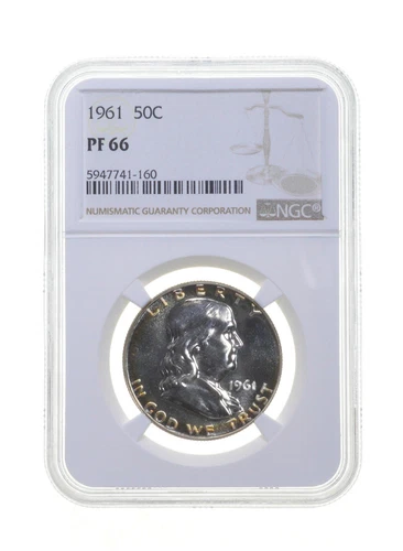 PF66 1961 Franklin Half Dollar - Graded NGC Toned *4300