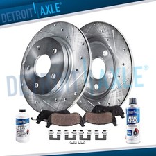 Rear Drilled Disc Brake Rotors Brake Pads for Honda Pilot Odyssey Acura MDX ZDX