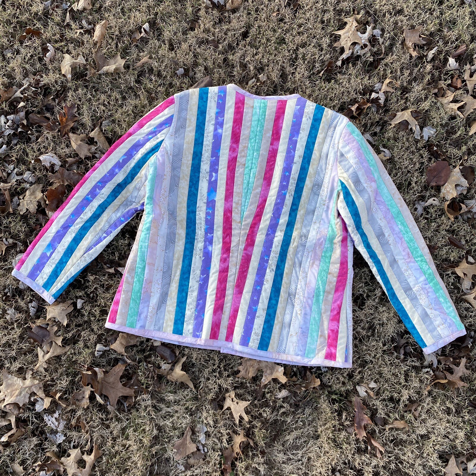 Vintage 80s/90s Quilted Patchwork Jacket - image 3