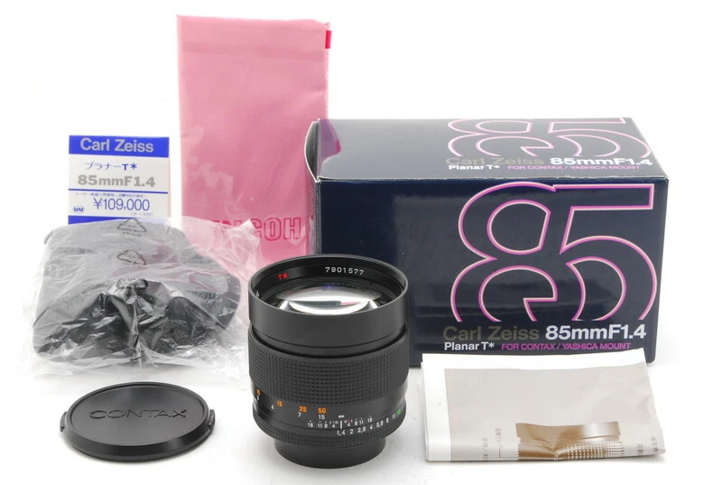 【UNUSED in BOX】 Contax Carl Zeiss Planar T* 85mm F1.4 Lens MMJ CY Mount n81