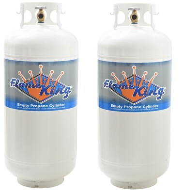 #ad #ad Twin Pack 40 LB Propane Cylinder Refillable Steel LPG Tank with OPD Valve $317.95