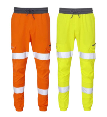 Leo Hawkridge Stretch Hi Vis Joggers Class 1 Slim Fit Jogginghose JT01