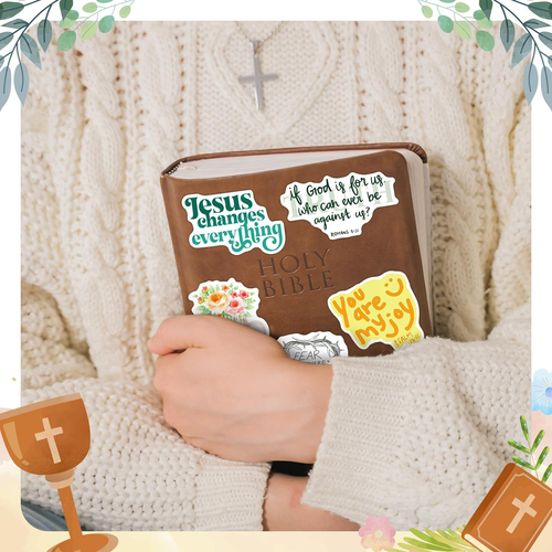 300PCS Inspirational Christian Stickers for Water Bottle, Laptop, Bible Verses - Picture 7 of 12