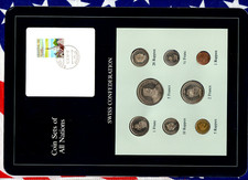 Coin Sets of All Nations Switzerland 1985-1988 UNC 5 Francs 1987 2,1 franc 1988