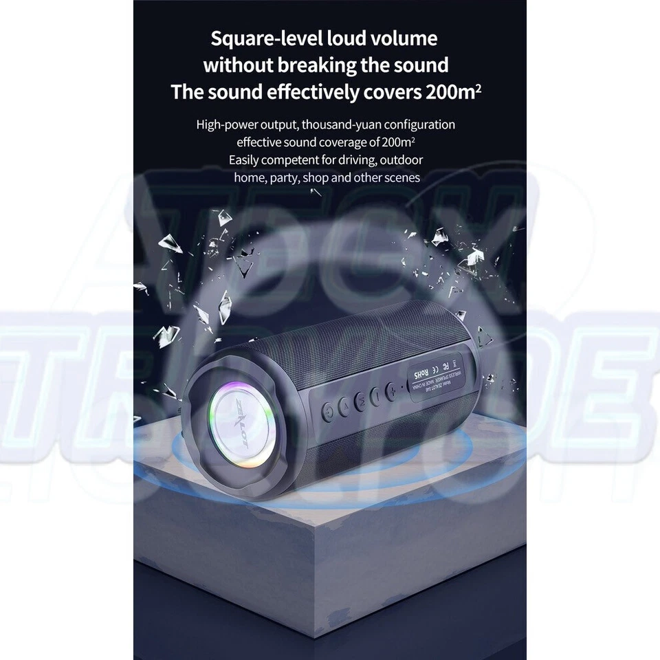 ZEALOT Wireless Bluetooth Speaker Portable Mini Subwoofer Sound System FM Radio - Bild 3 von 4