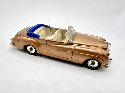 Vintage 1960 Dinky Toys # 194 Bentley S Series Coupe Diecast Car Bronze