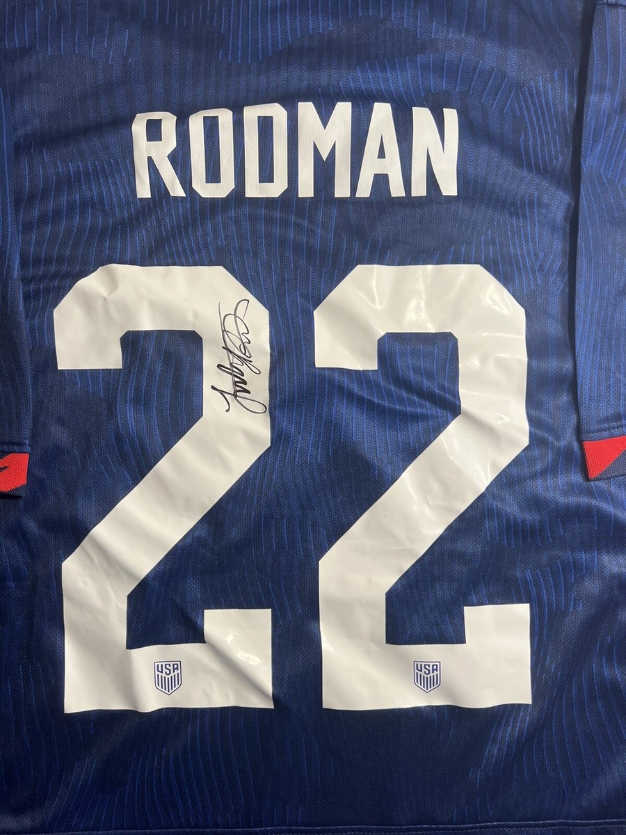 Trinity Rodman Signed USA Women's Soccer Jersey World Cup #22 BAS