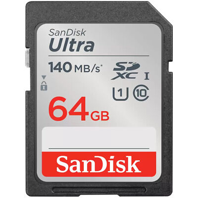 SanDisk Ultra 64 GB SDXC, Speicherkarte, schwarz