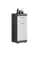 Xonox.Home Badschrank Standschrank Badkommode Schrank Scout Rauchsilber 37X88 Cm