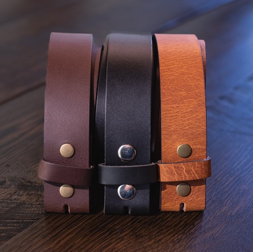 1.5” Full Grain Buffalo Leather Men’s Belt – Work Belt - 3 Colors - Made in USA - 第 10/13 張圖片