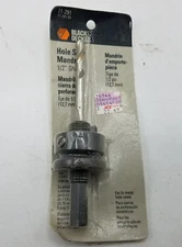 1/2” Shank Black And Decker HOLE SAW MANDREL FOR 1-1/4 " - 5"  HOLE SAWS