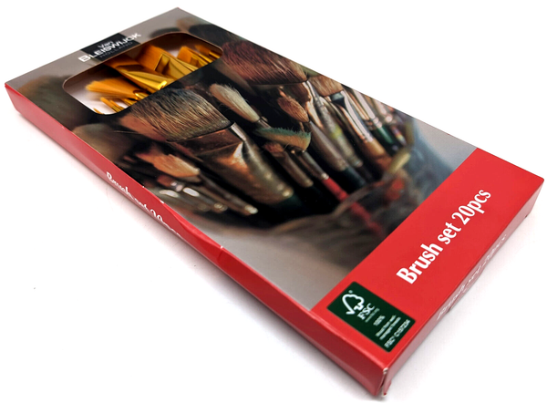 Pinselset 20 Teilig MarkenqualitäT Acryl ÖL KüNstler Malen Profi Pinsel Set Neu-image