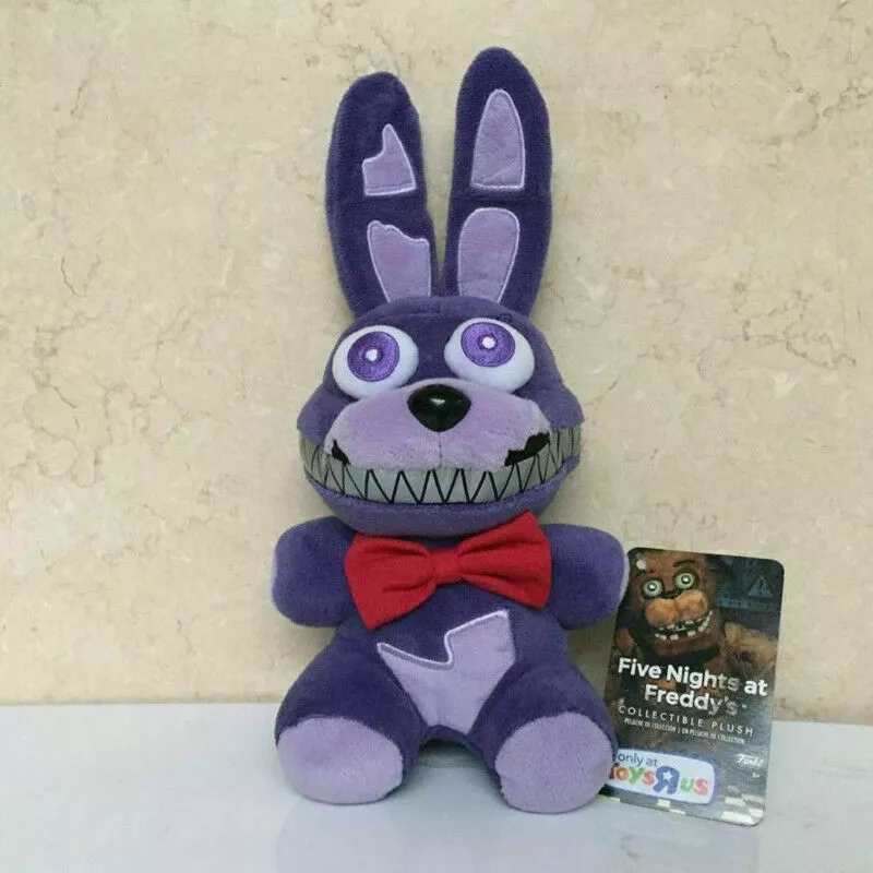 6 FNAF FIVE NIGHTS AT FREDDY'S NIGHTMARE BONNIE PLUSH TOY kids gift doll s