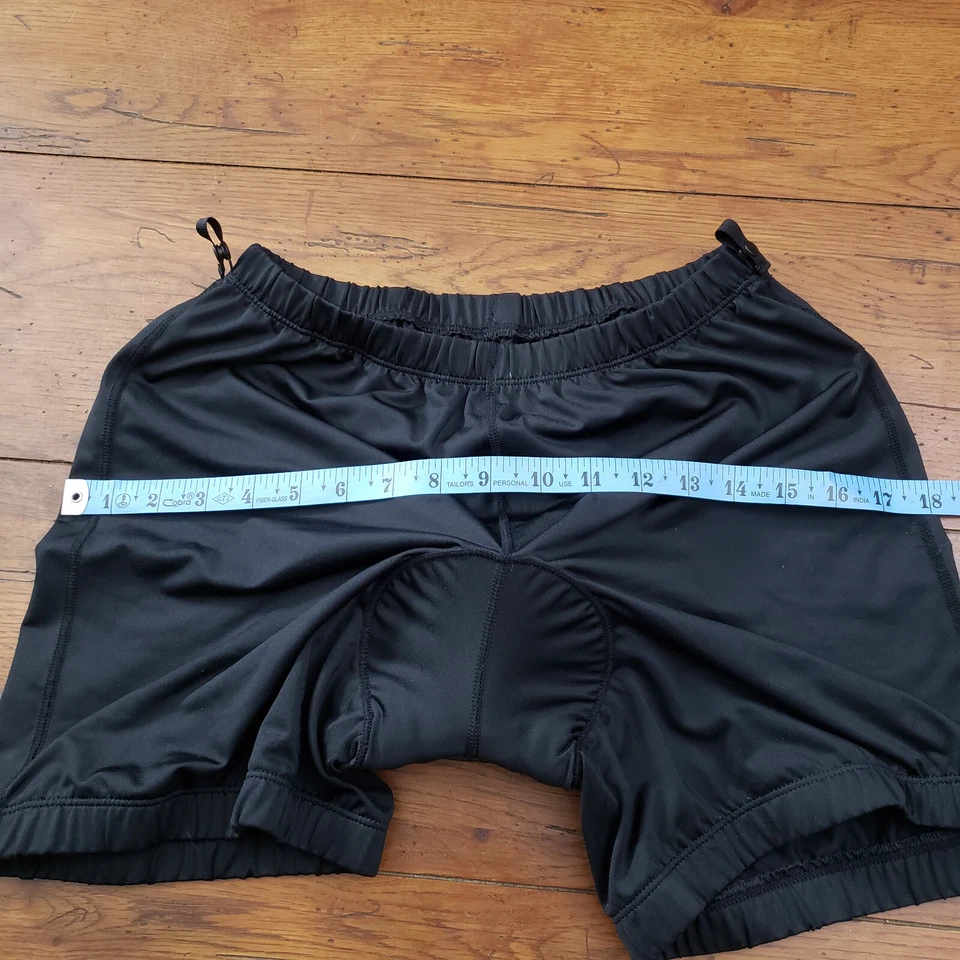 LL Bean Womens Medium Cycling Liner Shorts Black Padded M 4.5" - Image 4 of 4