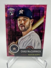 Chas McCormick 2022 Topps Chrome Platinum Fuchsia Atomic Refractor /100 ASTROS
