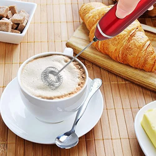 Milk Frother Handheld, Dallfoll USB Rechargeable Electric Foam Maker for Coffee,