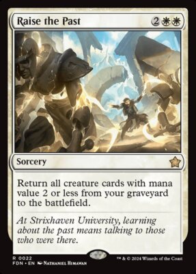 MTG Foundations R Raise the Past #0022