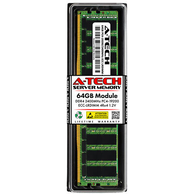 64GB 4Rx4 PC4-2400 LRDIMM Supermicro X10QBL-4CT X11OPi-CPU X11SPW-CTF Memory RAM