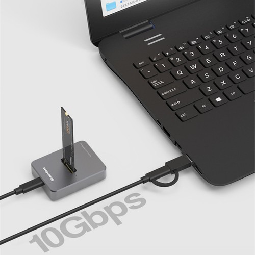 Aluminium Alloy USB 3.1 NVME+SATA SSD Enclosure M Key USB M.2 Docking Station g - Afbeelding 14 van 15