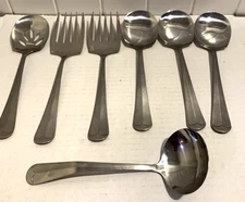 Serving Spoons & Forks Stainless Indonesia Center Ridge Flatware