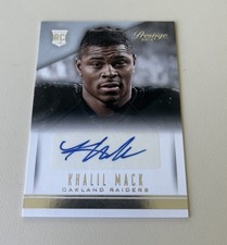 KHALIL MACK 2014 Panini Prestige Rookie Autograph #258 RC Raiders