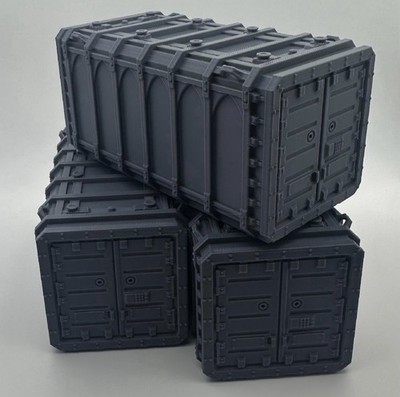 Sci Fi Cargo Kisten Gelände Set Modular Wargaming Scatter Aufbewahrungsboxen