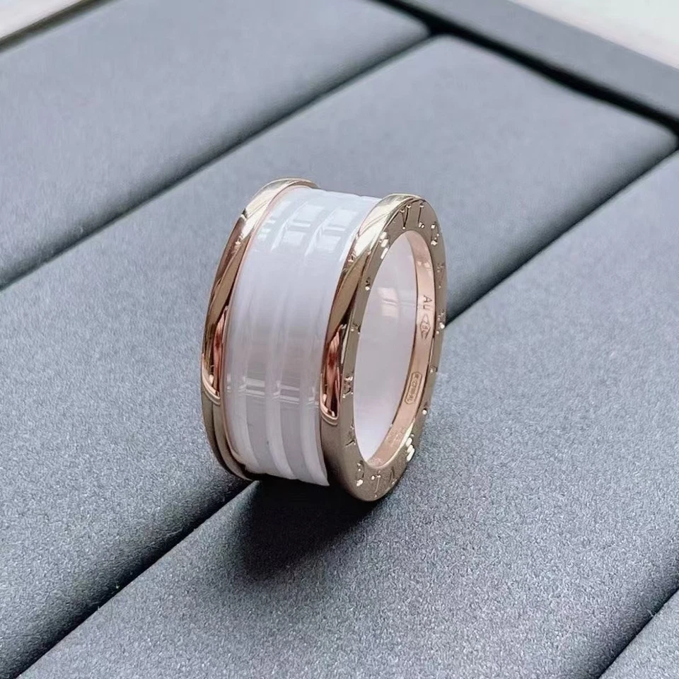 Best-selling titanium-steel-ceramic fashion spring ring for men and women. - Image 3 of 4