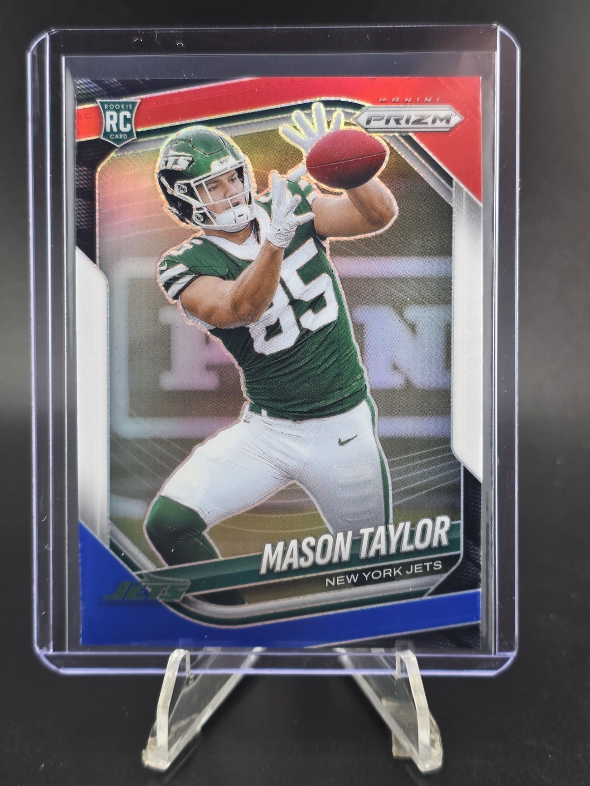 2025 Panini Prizm #329 Mason Taylor Red White and Blue