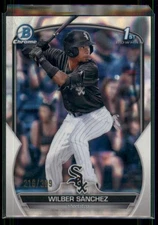 2023 Bowman Wilber Sánchez Chrome Prospects Lava Refractors /399 White Sox
