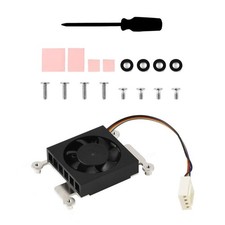 Dedicated Cooling Fan Thermal Tapes Heatsinks Metal Frame for Raspberry Pi 4 CM4
