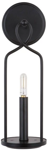 Capital Sonnet 16 1/4" High Matte Black Metal Wall Sconce - Picture 2 of 8