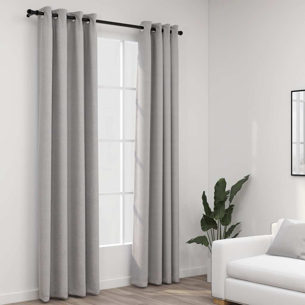 GXLOGA Tende oscuranti Tende con Occhielli Tende per finestre Isolate Arte del teschio in bianco e