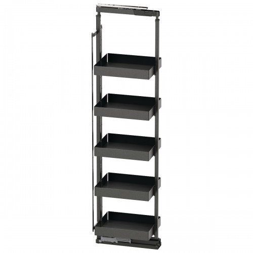 Kit rangement coulissant Tal Larder Essentio à 4 étagères pour colonne de cuisine anthracite