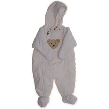 Steiff, Outdoor Overall, Größe: 62, Weiß/Beige, Baumwolle, Unisex (Kinder) #Mq0