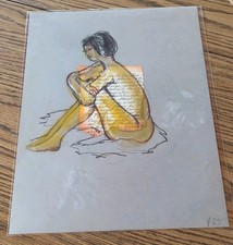 Original Artwork Drawing Sketch By Opie O'Brien Deco Eclectic One Of A Kind