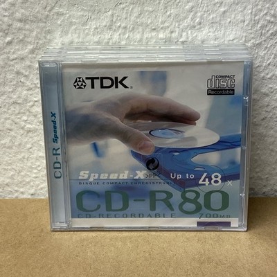 4x TDK CD-R 90 Minuten Speed X / 700 MB Rohlinge  - NEU