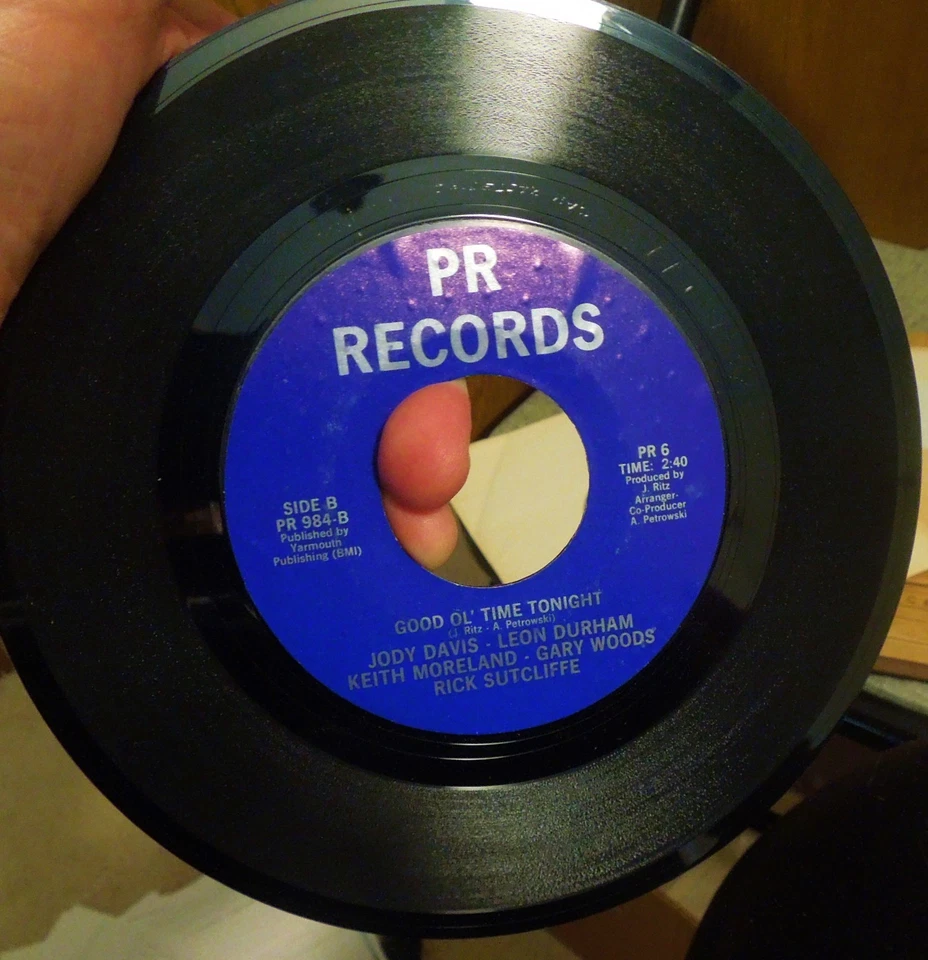 Vintage MINT -Chicago Cubs Men in Blue Good Ol' Time Tonight 45 RPM 1984 NEW - Image 2 of 3