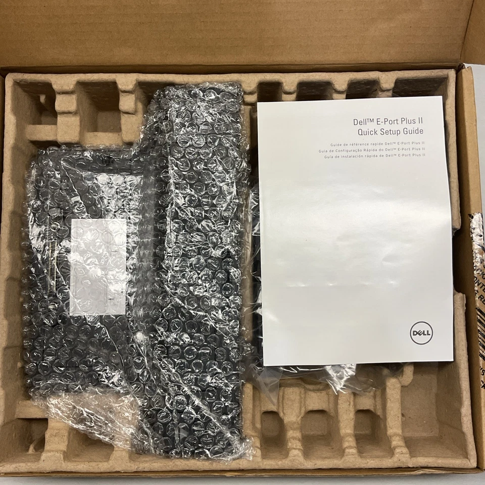 Estación de acoplamiento Dell PR02X E-Port Plus II de caja abierta con adaptador de CA de 130 W Foto 4 de 4